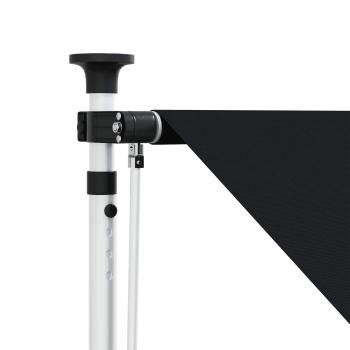 Manuell einziehbare Markise Schwarz 100 cm