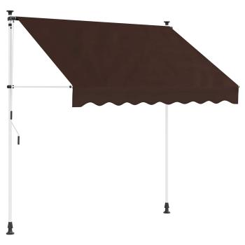 Manuell einziehbare Markise Braun 200 cm