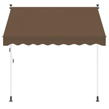 Manuell einziehbare Markise Taupe 250 cm