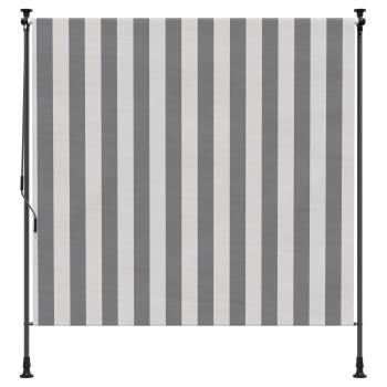 Outdoor Rollo Anthrazit und Weiß 100 x 270 cm