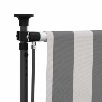 Outdoor Rollo Anthrazit und Weiß 120 x 270 cm