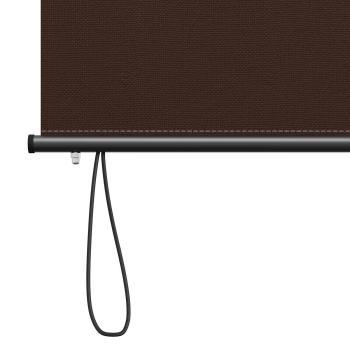 Rollo Braun 120 x 250 cm Stoff und Aluminium