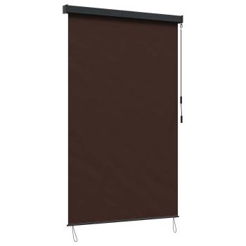 Rollo Braun 140 x 250 cm Stoff und Aluminium