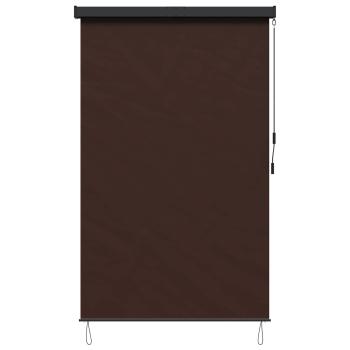Rollo Braun 140 x 250 cm Stoff und Aluminium