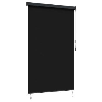 Rollo Schwarz 180 x 250 cm Stoff und Aluminium