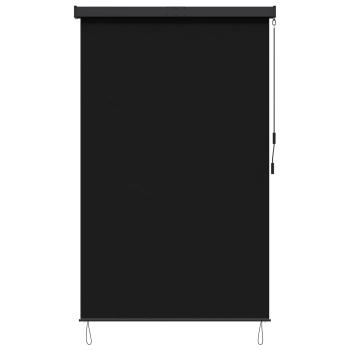 Rollo Schwarz 180 x 250 cm Stoff und Aluminium
