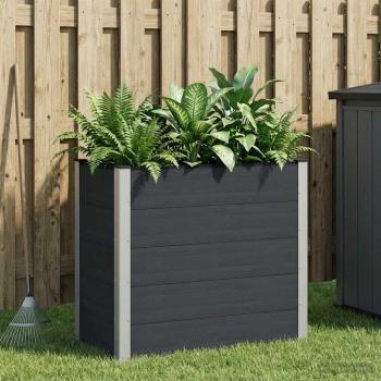 ARDEBO.de - Hochbeet Schwarz 100 x 50 x 91 cm WPC und Aluminium