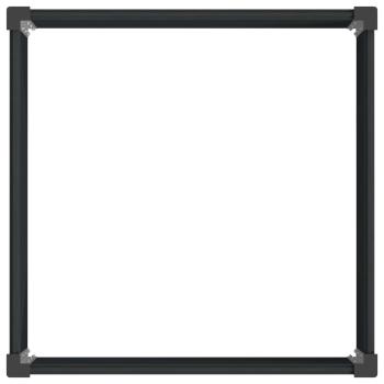 Hochbeet Schwarz 100 x 100 x 54 cm WPC und Aluminium