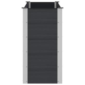 Hochbeet Schwarz 150 x 50 x 91 cm WPC und Aluminium