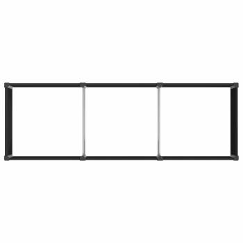 Hochbeet Schwarz 300 x 100 x 91 cm WPC und Aluminium