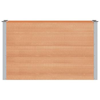 Hochbeet Braun 150 x 50 x 91 cm WPC und Aluminium