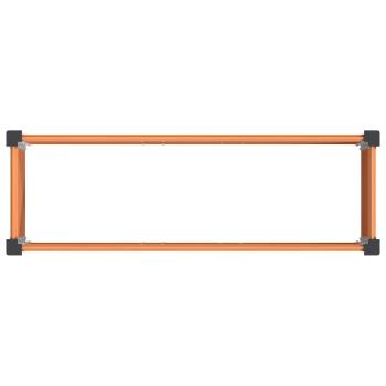Hochbeet Braun 150 x 50 x 91 cm WPC und Aluminium