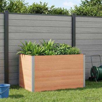 ARDEBO.de - Hochbeet Braun 150 x 100 x 91 cm WPC und Aluminium