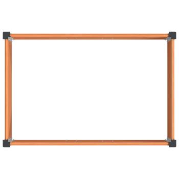 Hochbeet Braun 150 x 100 x 91 cm WPC und Aluminium