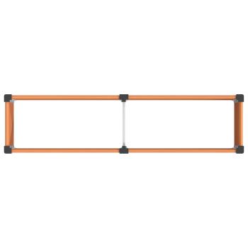 Hochbeet Braun 200 x 50 x 54 cm WPC und Aluminium