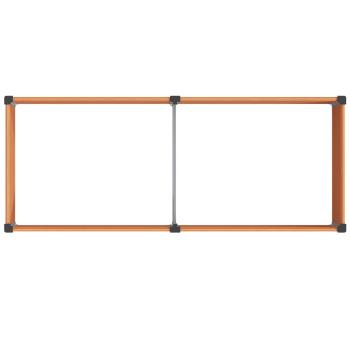 Hochbeet Braun 250 x 100 x 54 cm WPC und Aluminium