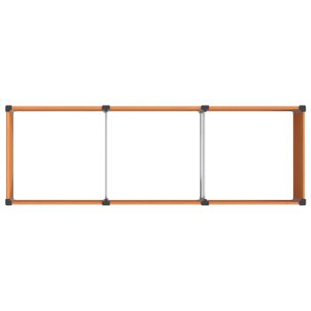 Hochbeet Braun 300 x 100 x 91 cm WPC und Aluminium