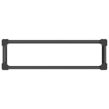 Hochbeet Grau 100 x 30 x 72 cm WPC und Aluminium