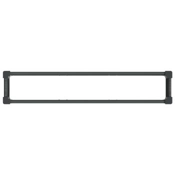 Hochbeet Grau 150 x 30 x 72 cm WPC und Aluminium
