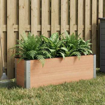 ARDEBO.de - Hochbeet Braun 100 x 30 x 72 cm WPC und Aluminium