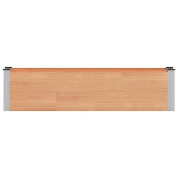 Hochbeet Braun 150 x 30 x 36 cm WPC und Aluminium