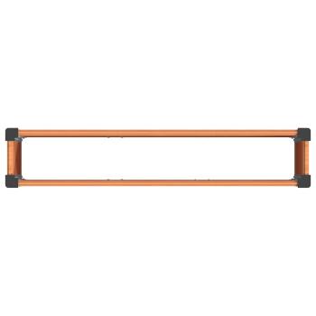 Hochbeet Braun 150 x 30 x 72 cm WPC und Aluminium