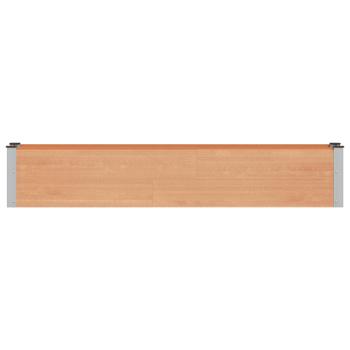 Hochbeet Braun 200 x 30 x 36 cm WPC und Aluminium