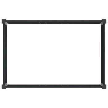 Hochbeet Schwarz 50 x 30 x 72 cm WPC und Aluminium
