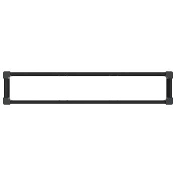 Hochbeet Schwarz 150 x 30 x 72 cm WPC und Aluminium