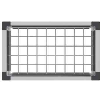 Hochbeet Grau 50 x 30 x 82 cm WPC und Aluminium