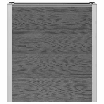 Hochbeet Grau 75 x 30 x 82 cm WPC und Aluminium