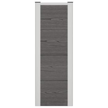 Hochbeet Grau 75 x 30 x 82 cm WPC und Aluminium
