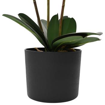 Künstliche Orchideenpflanze mit Topf Weiß 45 x 15 x 65 cm