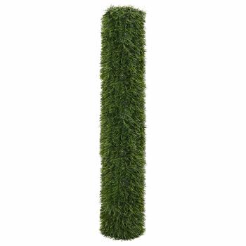 Künstlicher Zaun Hellgrün 1,5 x 3 m PVC und Stahl