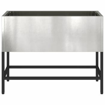 Hochbeet Gartenpflanzer Silber 60 x 26 x 45 cm Edelstahl