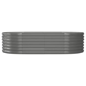 Hochbeet Verzinkter Stahl 152x80x36 cm Grau