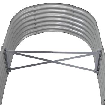 Hochbeet Verzinkter Stahl 152x80x36 cm Grau