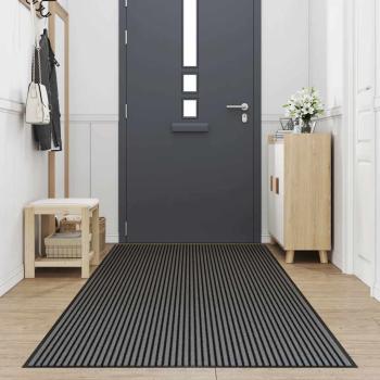 ARDEBO.de - Fußmatte Streifen Schwarz und Grau 115x500 cm