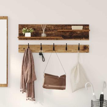 Wandmontierter nachttisch Wandhalterung Altholz 90 x 15 x 36 cm
