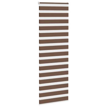 Doppelrollo Braun 85x230 cm Stoffbreite 80,9 cm Polyester