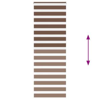 Doppelrollo Braun 85x230 cm Stoffbreite 80,9 cm Polyester