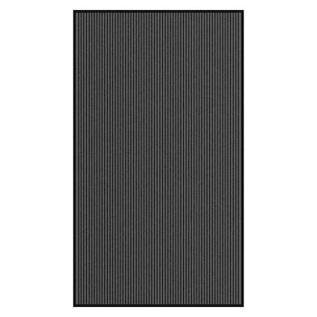 ARDEBO.de - Fußmatte Streifen Schwarz und Grau 115x200 cm
