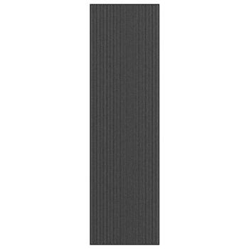 ARDEBO.de - Fußmatte Streifen Schwarz und Grau 115x400 cm