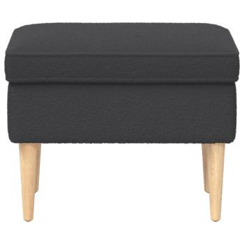 Hocker Dunkelgrau 55 x 35 x 41 cm Boucl?
