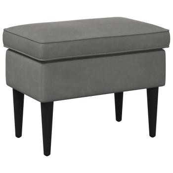 Hocker Dunkelgrau 55 x 35 x 41 cm Samt