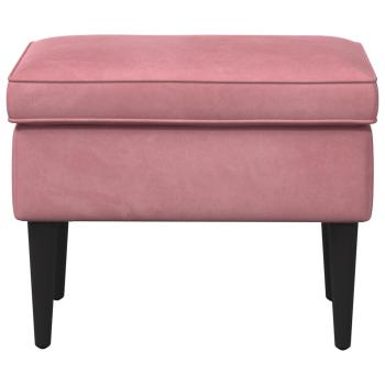 Hocker Rosa 55 x 35 x 41 cm Samt