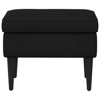 Hocker Schwarz 55 x 35 x 41 cm Samt