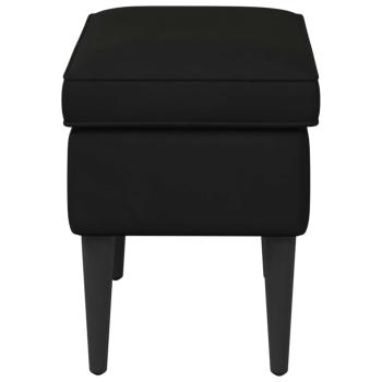 Hocker Schwarz 55 x 35 x 41 cm Samt