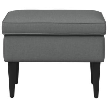 Hocker Dunkelgrau 55 x 35 x 41 cm Stoff