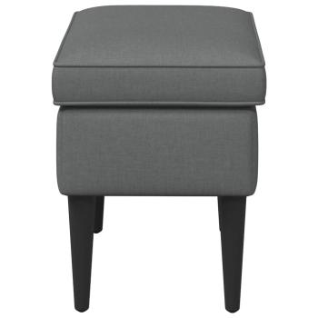 Hocker Dunkelgrau 55 x 35 x 41 cm Stoff